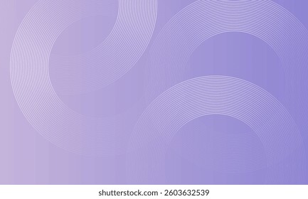 Abstract circle lines purple background. Modern geometric line art design for background needs