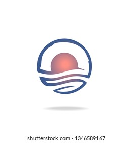 ​Simpleand abstract circle logo for branding identity. Vector image.