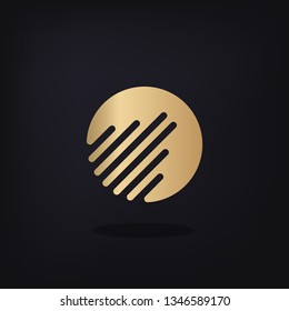 Abstract circle logo for branding identity. Vector image.