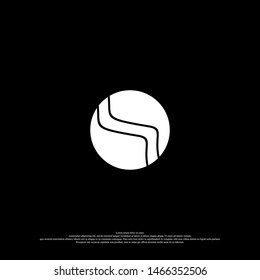 abstract circle logo business. technology logo badge. creative element design concept