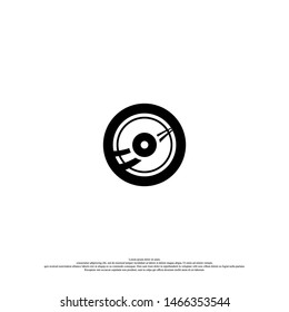 abstract circle logo business. technology logo badge. creative element design concept