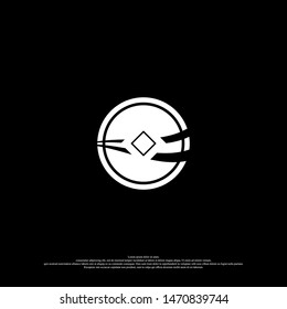 abstract circle logo business. technology logo badge. creative element design concept.