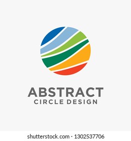 Abstract circle logo design