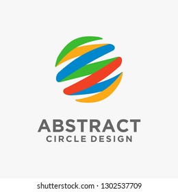 Abstract circle logo design