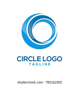 abstract circle logo design