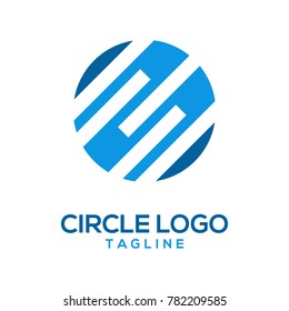 abstract circle logo design