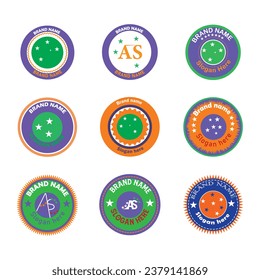Resumen Conjunto de diseño de logotipo Circle. El diseño único y muy creativo del logotipo de Circle se puede combinar con su trabajo. ilustración vectorial.