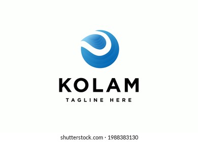abstract circle logo design suitable for Pool logos