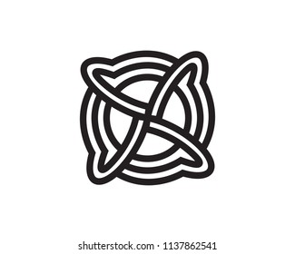 Abstract Circle Logo Design Template