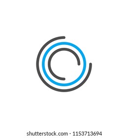 abstract circle logo design template