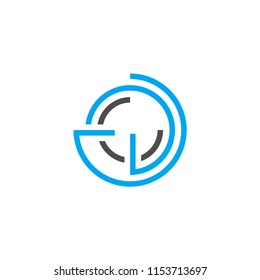 abstract circle logo design template