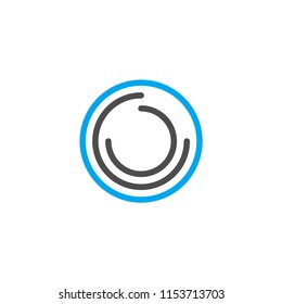 abstract circle logo design template