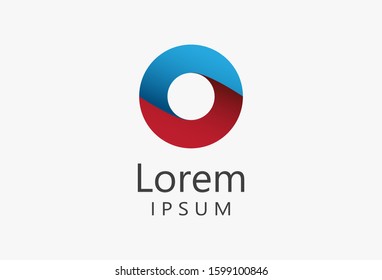abstract circle logo design template. vector illustration