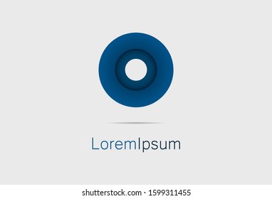 abstract circle logo design template. vector illustration