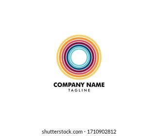 Abstract Circle Logo Design Template