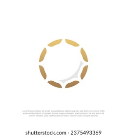Abstract circle logo design template