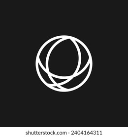 abstract circle logo design template