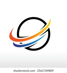 abstract circle logo design template vector illustration