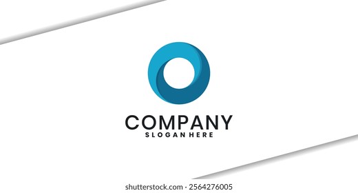 abstract circle logo design template