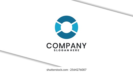 abstract circle logo design template