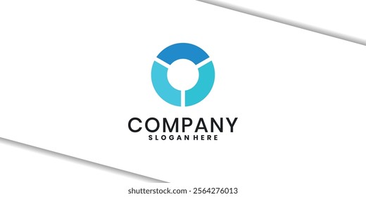 abstract circle logo design template