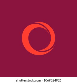 Abstract circle logo design. Trendy business concept logotype for your company. Creative geometric vector icon.