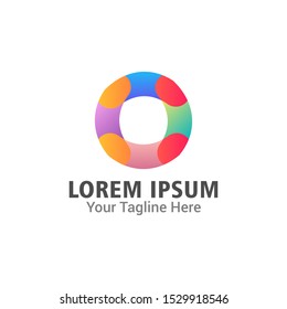 abstract circle Logo design vector template. Modern template design. Vector icon illustration