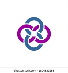abstract circle logo design vector