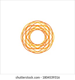 abstract circle logo design vector