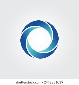 Abstract circle logo design vector graphic