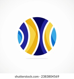 Logo del círculo abstracto, estética dinámica. La sencillez sugiere conectividad, fluidez y energía, convirtiéndolo en una elección versátil para las marcas que buscan una identidad moderna y visualmente atractiva
