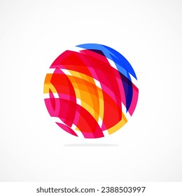 Logo del círculo abstracto, estética dinámica. La sencillez sugiere conectividad, fluidez y energía, convirtiéndolo en una elección versátil para las marcas que buscan una identidad moderna y visualmente atractiva
