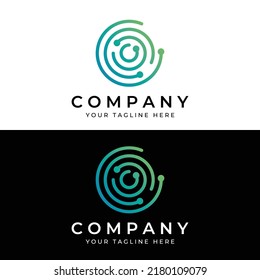 Abstract circle logo elements, circle lines, minimalist circles, creative ideas circles and modern colorful circles.