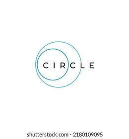 Abstract circle logo elements, circle lines, minimalist circles, creative ideas circles and modern colorful circles.