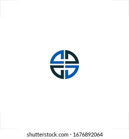 abstract circle logo emblem design