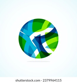 Abstract circle logo - minimalist emblem, timeless and universal shape of circle. Unique logo represent range of brands and concepts, encapsulating simplicity and creativity in single, iconic image