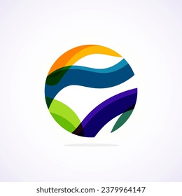 Abstract circle logo - minimalist emblem, timeless and universal shape of circle. Unique logo represent range of brands and concepts, encapsulating simplicity and creativity in single, iconic image