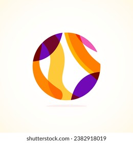 Abstract circle logo - minimalist emblem, timeless and universal shape of circle. Unique logo represent range of brands and concepts, encapsulating simplicity and creativity in single, iconic image