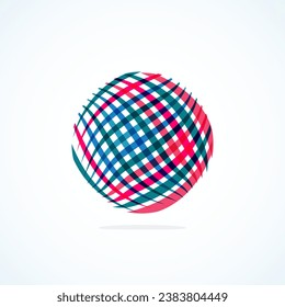 Logo del círculo abstracto - emblema minimalista, forma atemporal y universal del círculo. El logotipo único representa una gama de marcas y conceptos, que encapsulan la sencillez y la creatividad en una sola imagen icónica