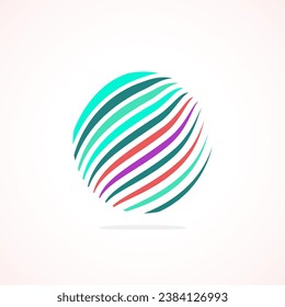 Abstract circle logo - minimalist emblem, timeless and universal shape of circle. Unique logo represent range of brands and concepts, encapsulating simplicity and creativity in single, iconic image