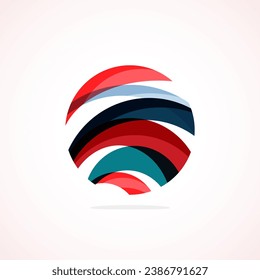 Abstract circle logo - minimalist emblem, timeless and universal shape of circle. Unique logo represent range of brands and concepts, encapsulating simplicity and creativity in single, iconic image