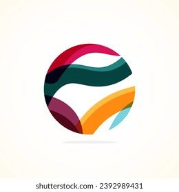 Abstract circle logo - minimalist emblem, timeless and universal shape of circle. Unique logo represent range of brands and concepts, encapsulating simplicity and creativity in single, iconic image