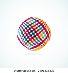Abstract circle logo - minimalist emblem, timeless and universal shape of circle. Unique logo represent range of brands and concepts, encapsulating simplicity and creativity in single, iconic image