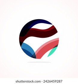 Abstract circle logo - minimalist emblem, timeless and universal shape of circle. Unique logo represent range of brands and concepts, encapsulating simplicity and creativity in single, iconic image