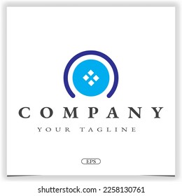 abstract circle logo premium elegant template design vector eps 10