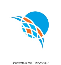 Abstract circle logo round icon rotate, ellipse, design element for business