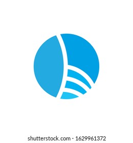 Abstract circle logo round icon rotate, ellipse, design element for business