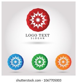 Abstract Circle Logo. Symbol and Icon Vector Template.