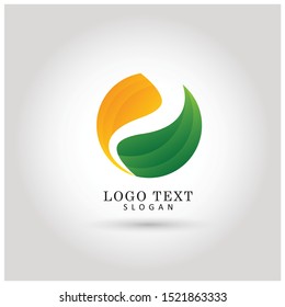 Abstract Circle Logo. Symbol & Icon Vector Template.
