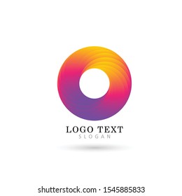 Abstract Circle Logo. Symbol & Icon Vector Template.
